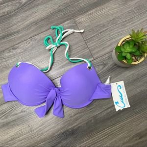 🌈 California waves NWT padded bikini top